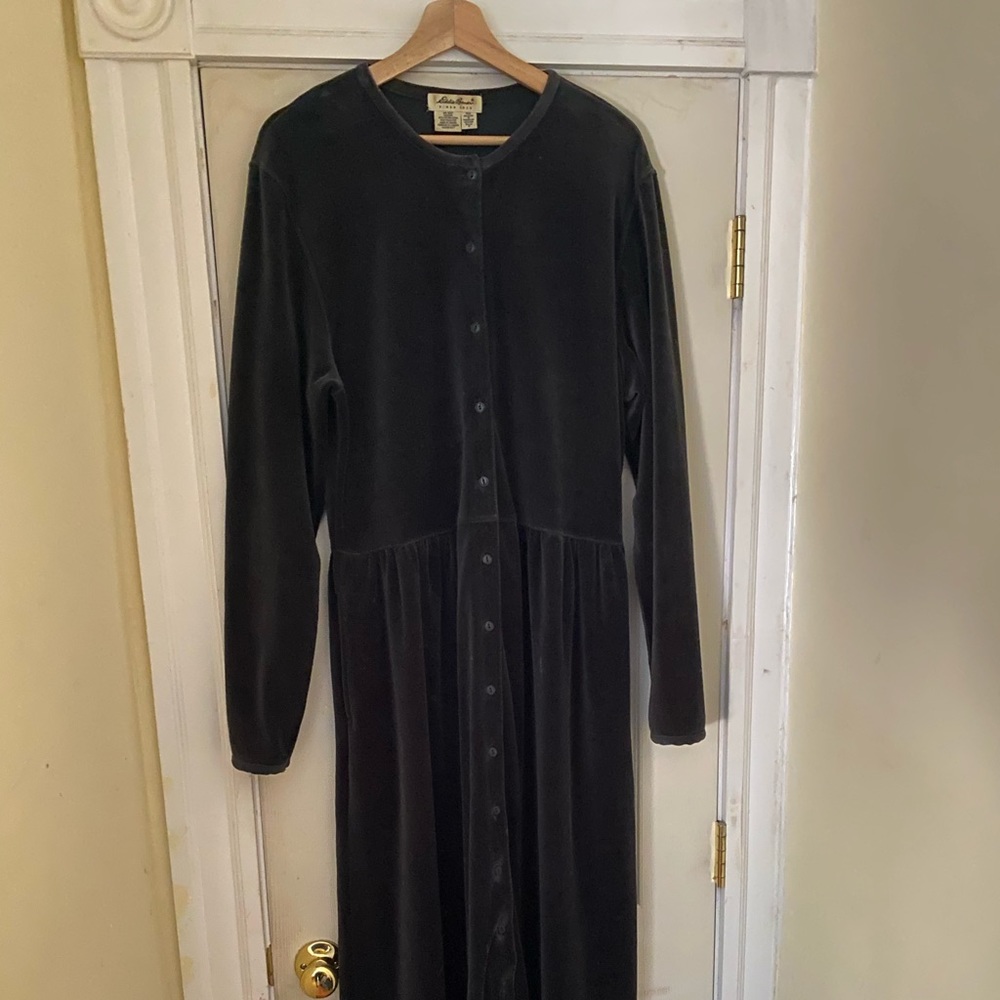 Eddie Bauer velour dress